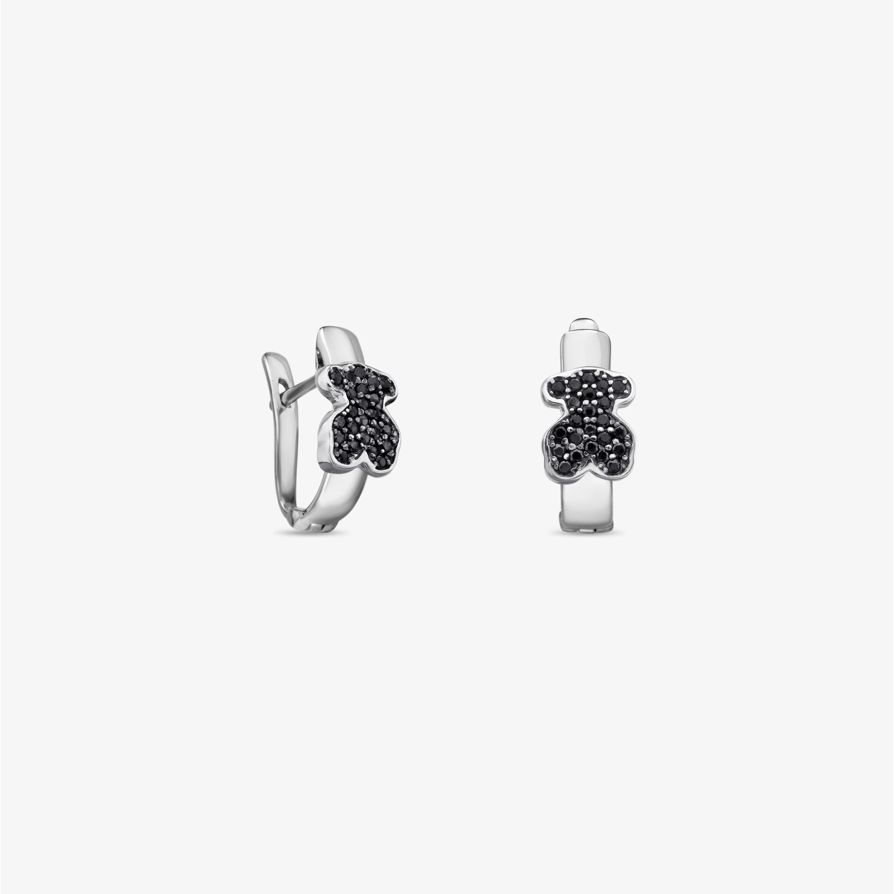 Silver TOUS Gen Earrings with Spinels