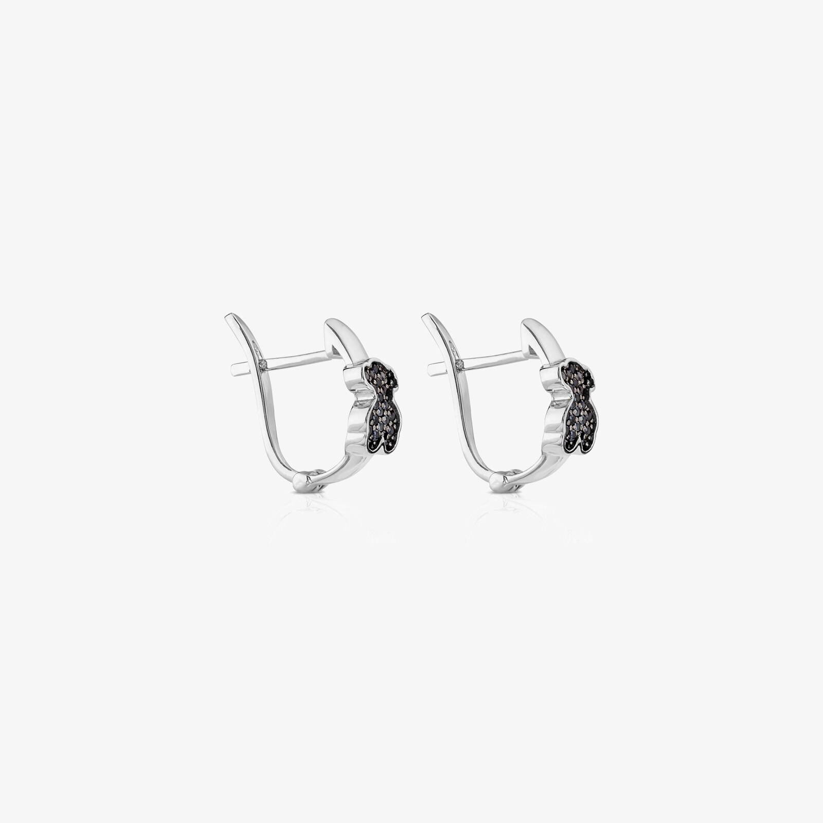 Silver TOUS Gen Earrings with Spinels
