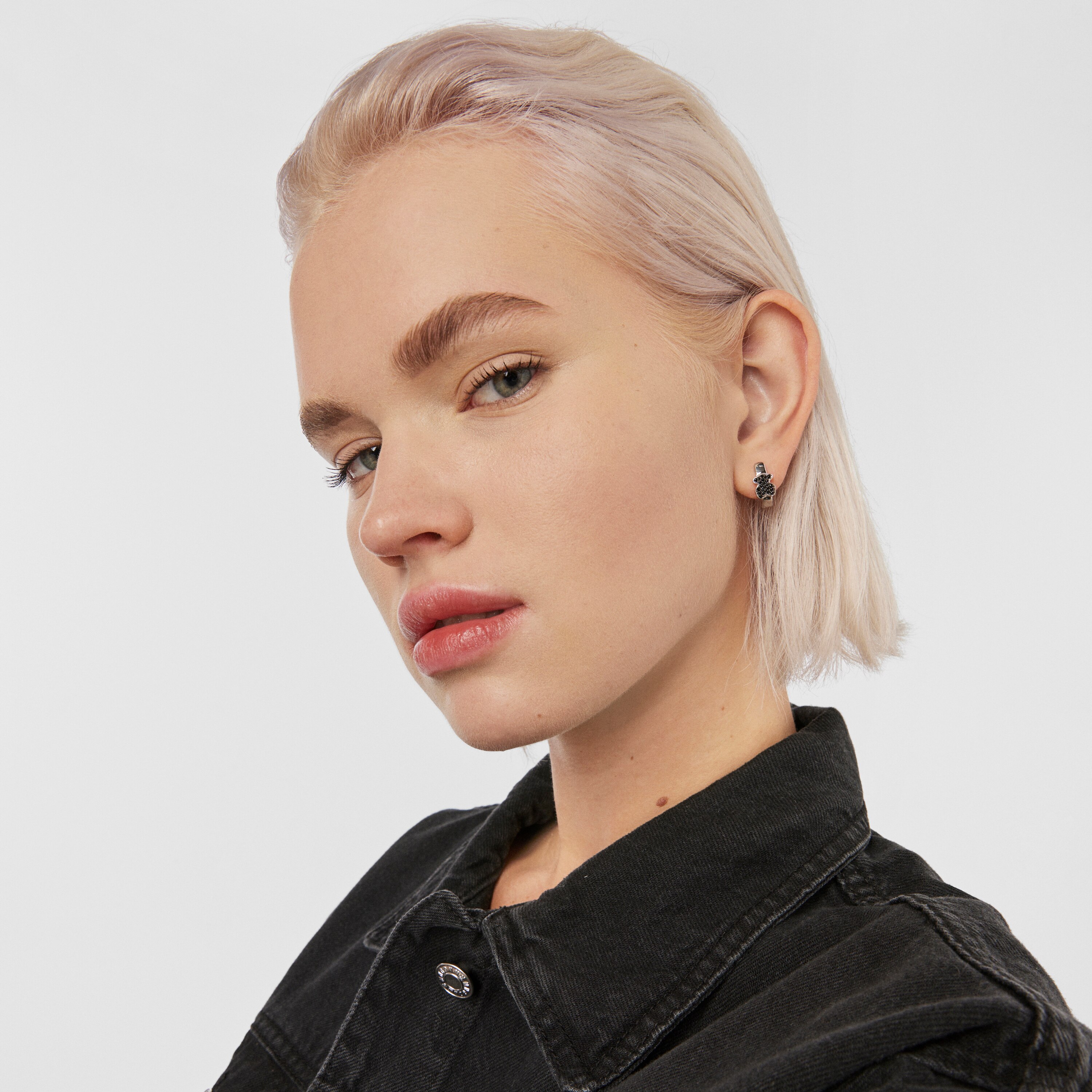 Silver TOUS Gen Earrings with Spinels