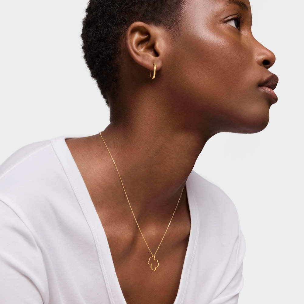 Collar de oro Silueta