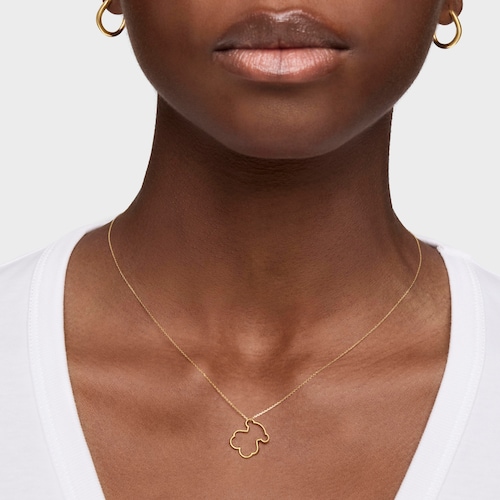Collar de oro Silueta