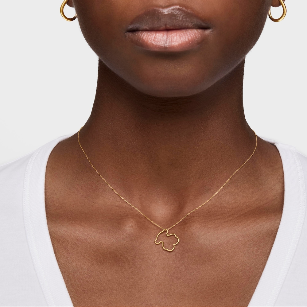 Collar de oro Silueta