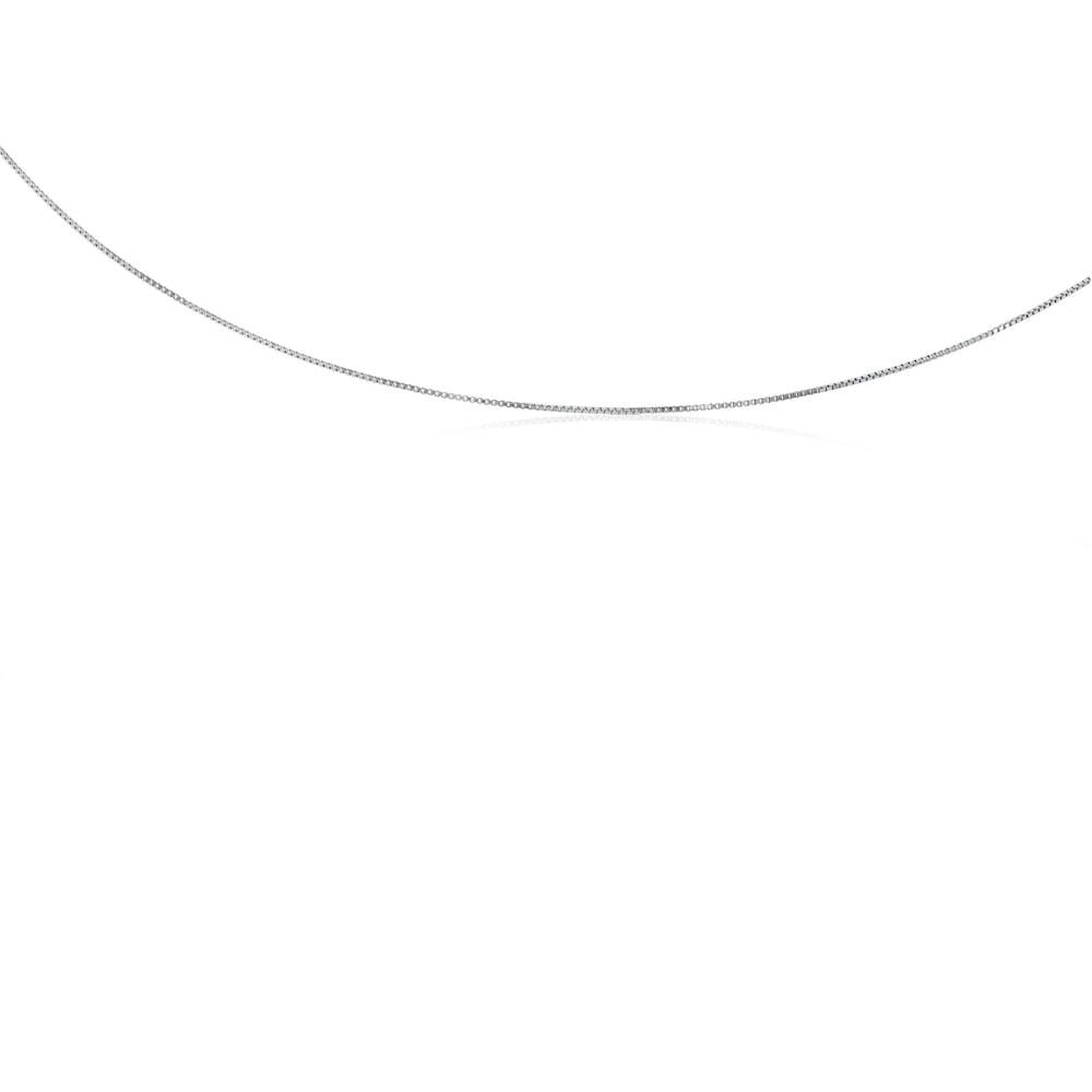 Gargantilha TOUS Chain em Ouro branco cord&atilde;o fino, 45&nbsp;cm.