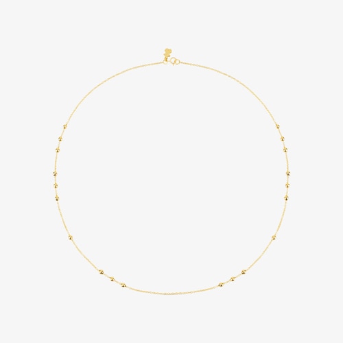 18K solid gold Choker with 8 groups of alternating balls measuring 45&nbsp;cm TOUS Chain