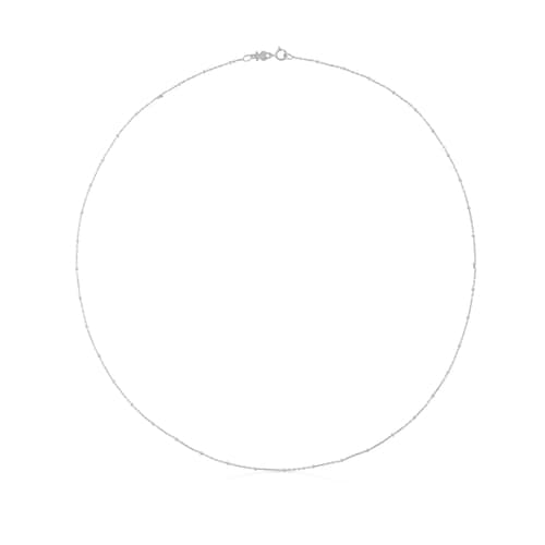 White Gold TOUS Chain Choker, 45cm