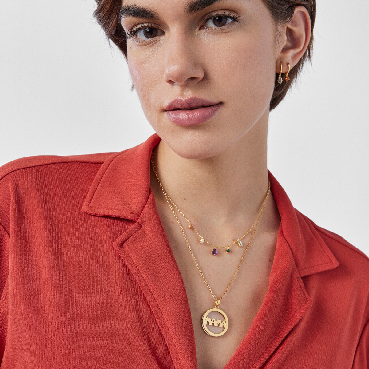 Small Silver Vermeil TOUS Mama Pendant
