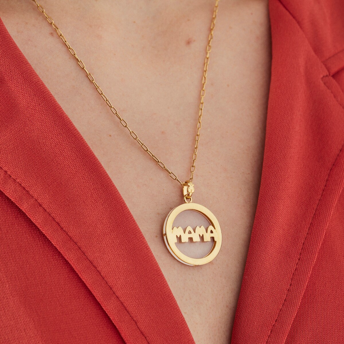 Small Silver Vermeil TOUS Mama Pendant