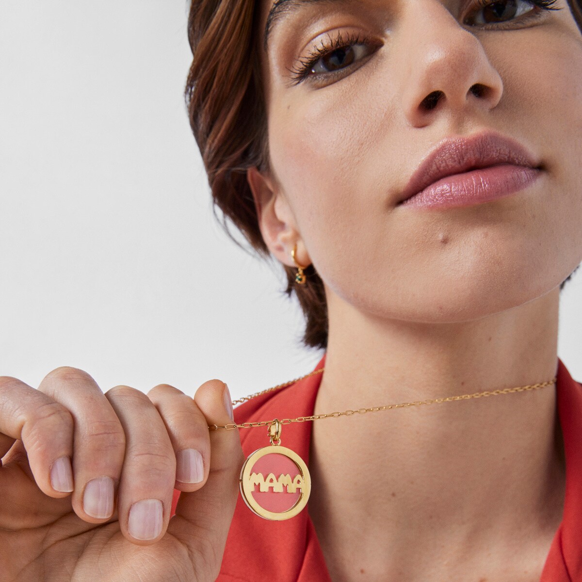 Small Silver Vermeil TOUS Mama Pendant