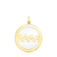 Large Silver Vermeil TOUS Mama Pendant