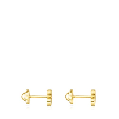 Pendientes de oro amarillo Puppies