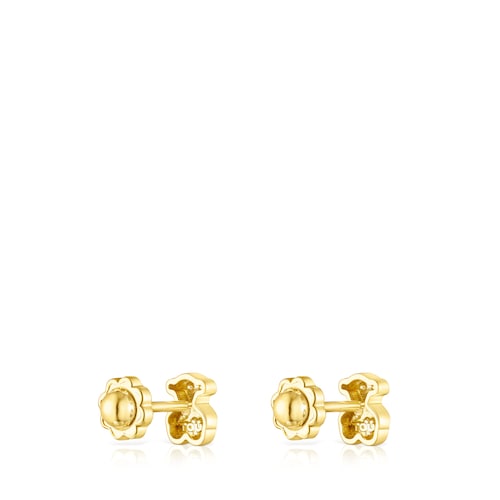 Pendientes de oro amarillo Puppies