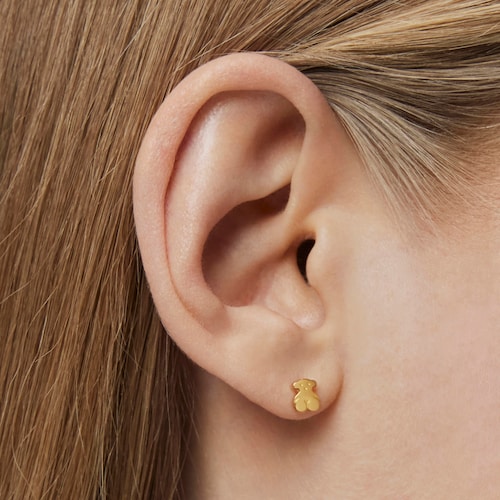 Pendientes de oro amarillo Puppies