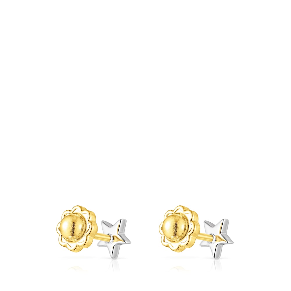 White Gold TOUS Puppies Earrings with Diamonds Star motifs image number 2