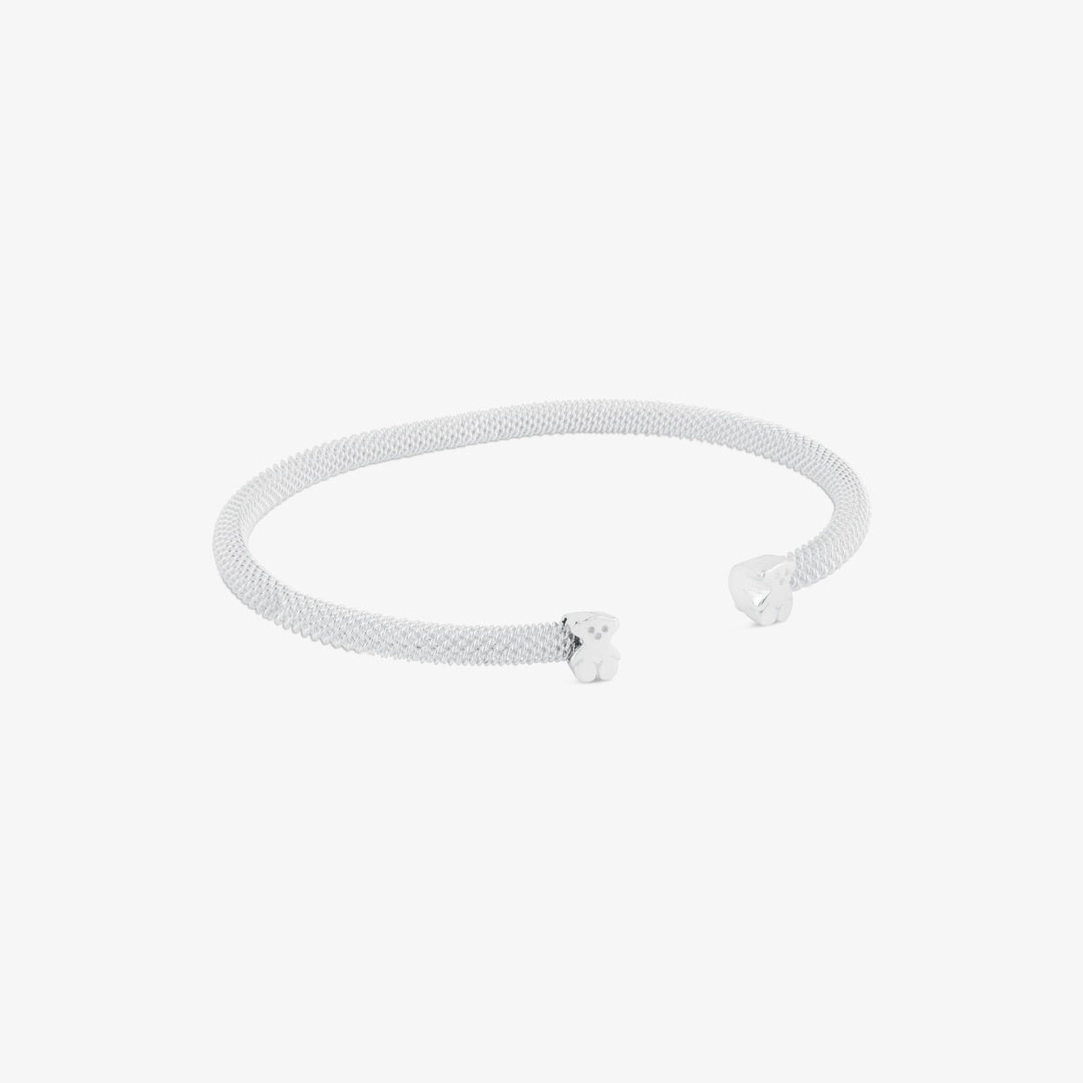 Tous - Pulsera De Plata Motivo Oso Icon Mesh - Plateado