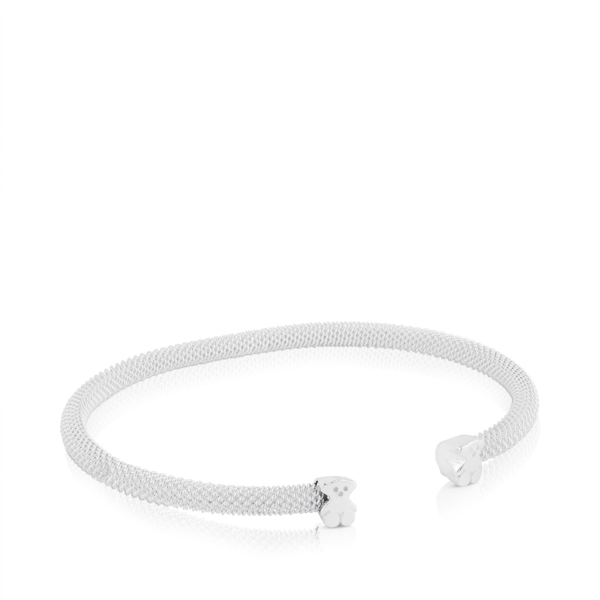 Tous - Pulsera De Plata Motivo Oso Icon Mesh - Plateado