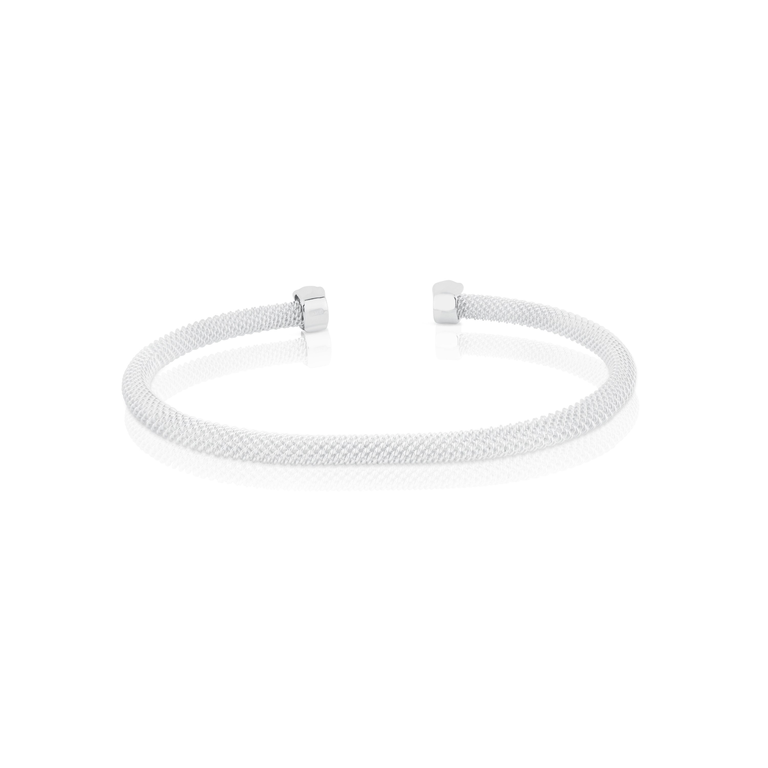 Silver TOUS Mesh Bracelet Bear motif