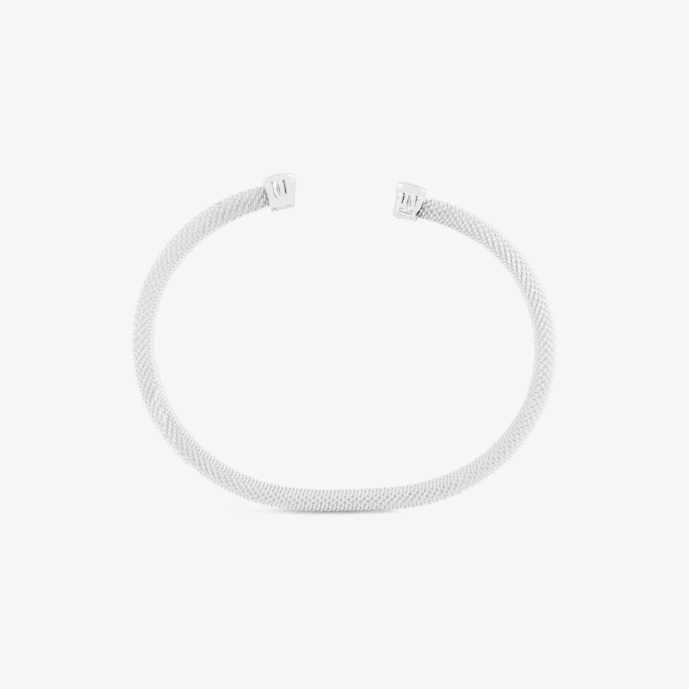 Silver TOUS Mesh Bracelet Bear motif