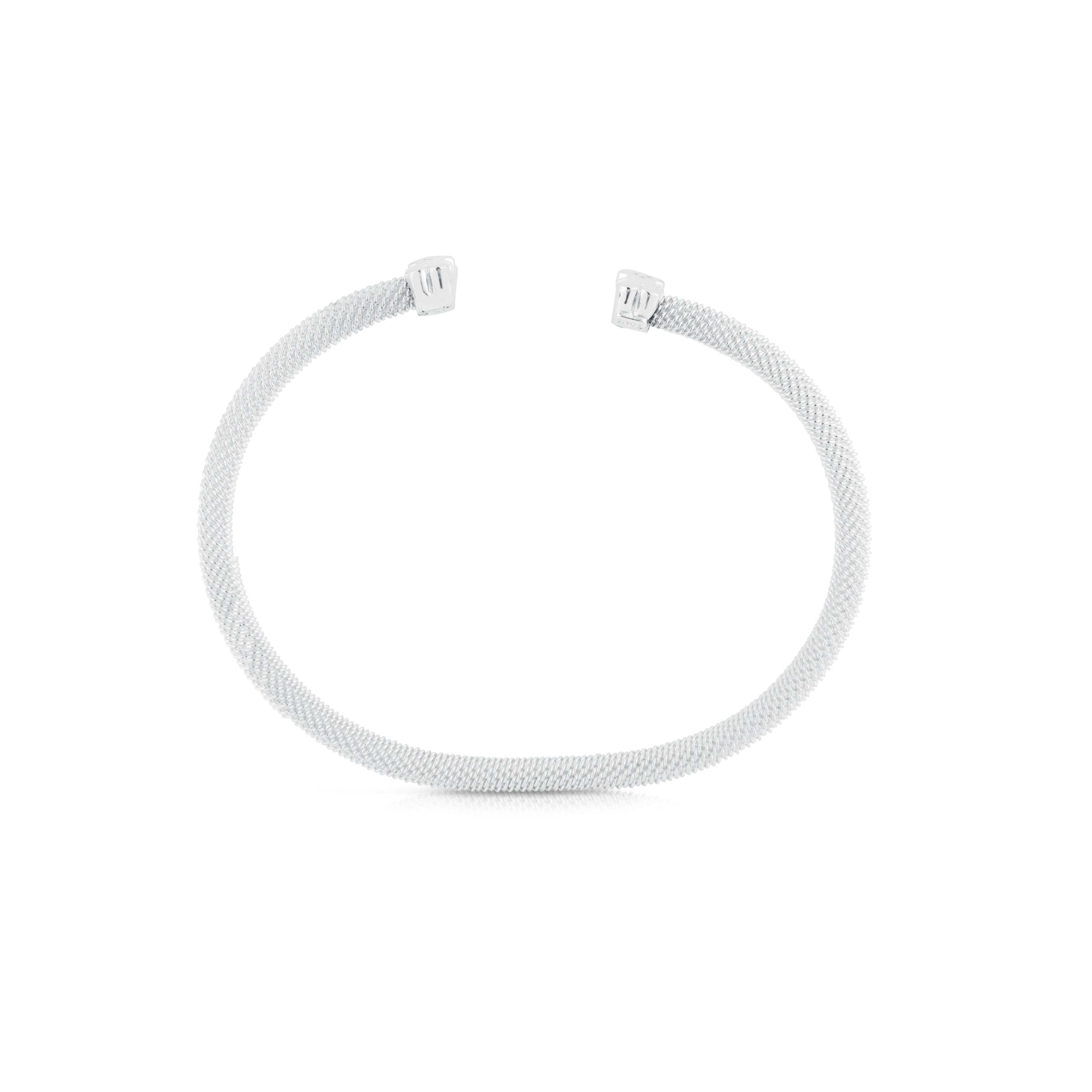 Silver TOUS Mesh Bracelet Bear motif