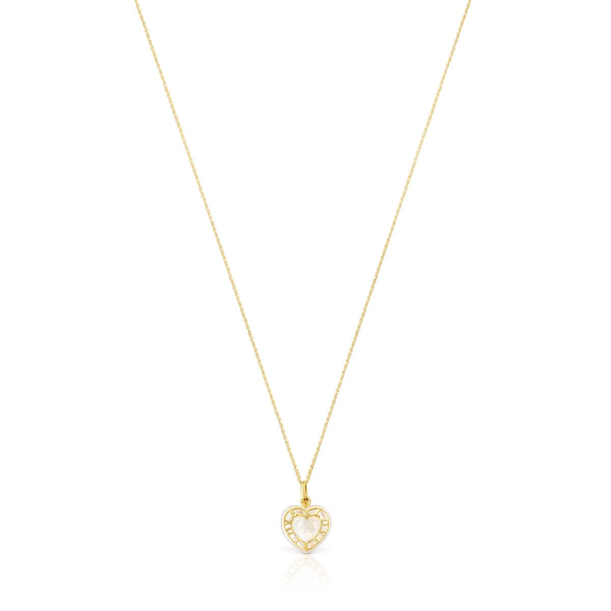 Tous - Collar Corazón De Oro Y Nácar - Dorado