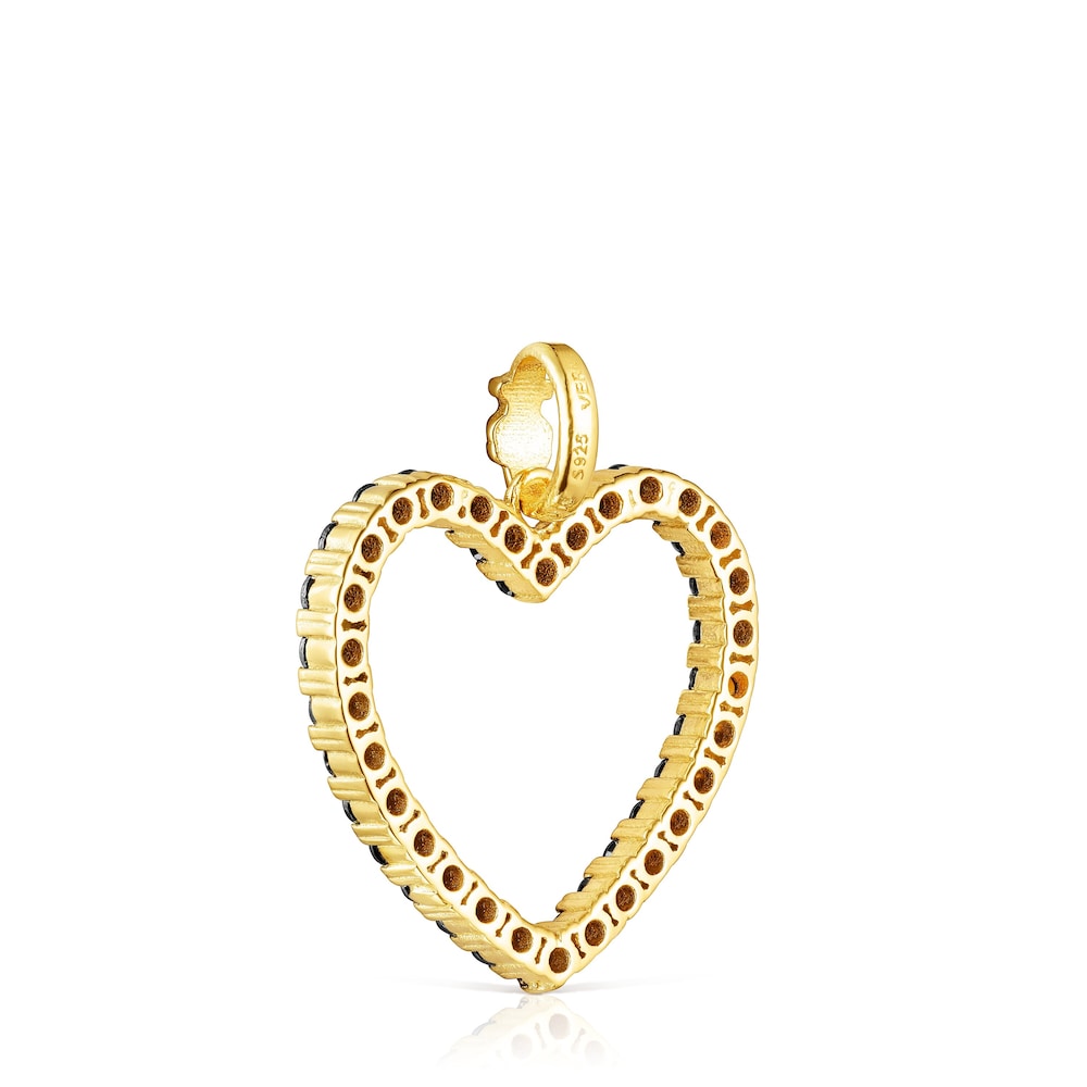 Pingente cora&ccedil;&atilde;o com Espin&eacute;lios S&atilde;o Valentim