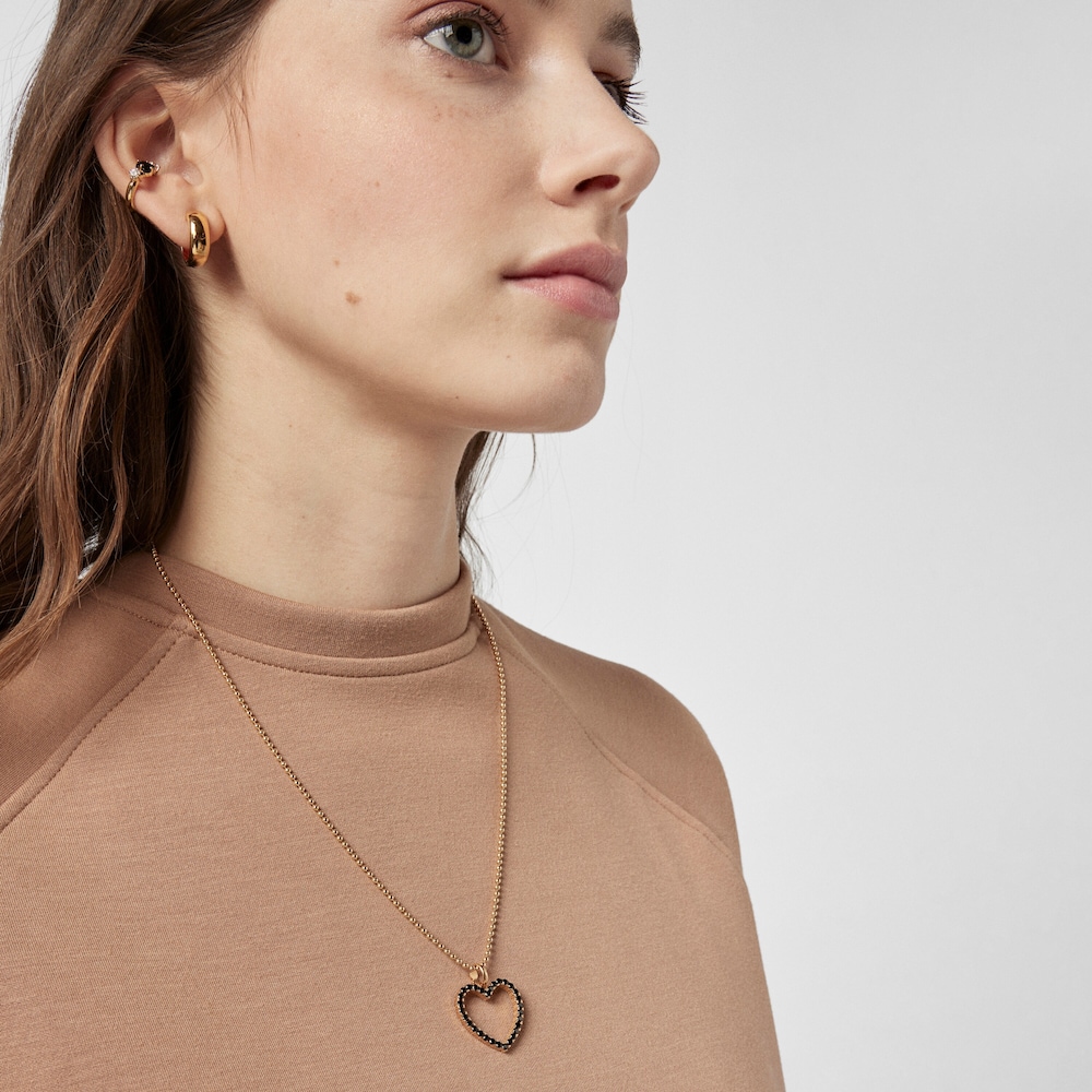 Pingente cora&ccedil;&atilde;o com Espin&eacute;lios S&atilde;o Valentim