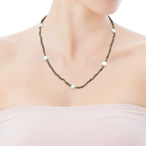 Quartz TOUS Color Necklace with pearls