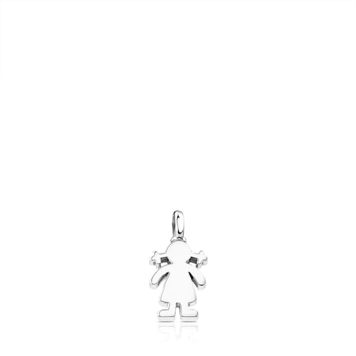 Silver Sweet Dolls girl Pendant