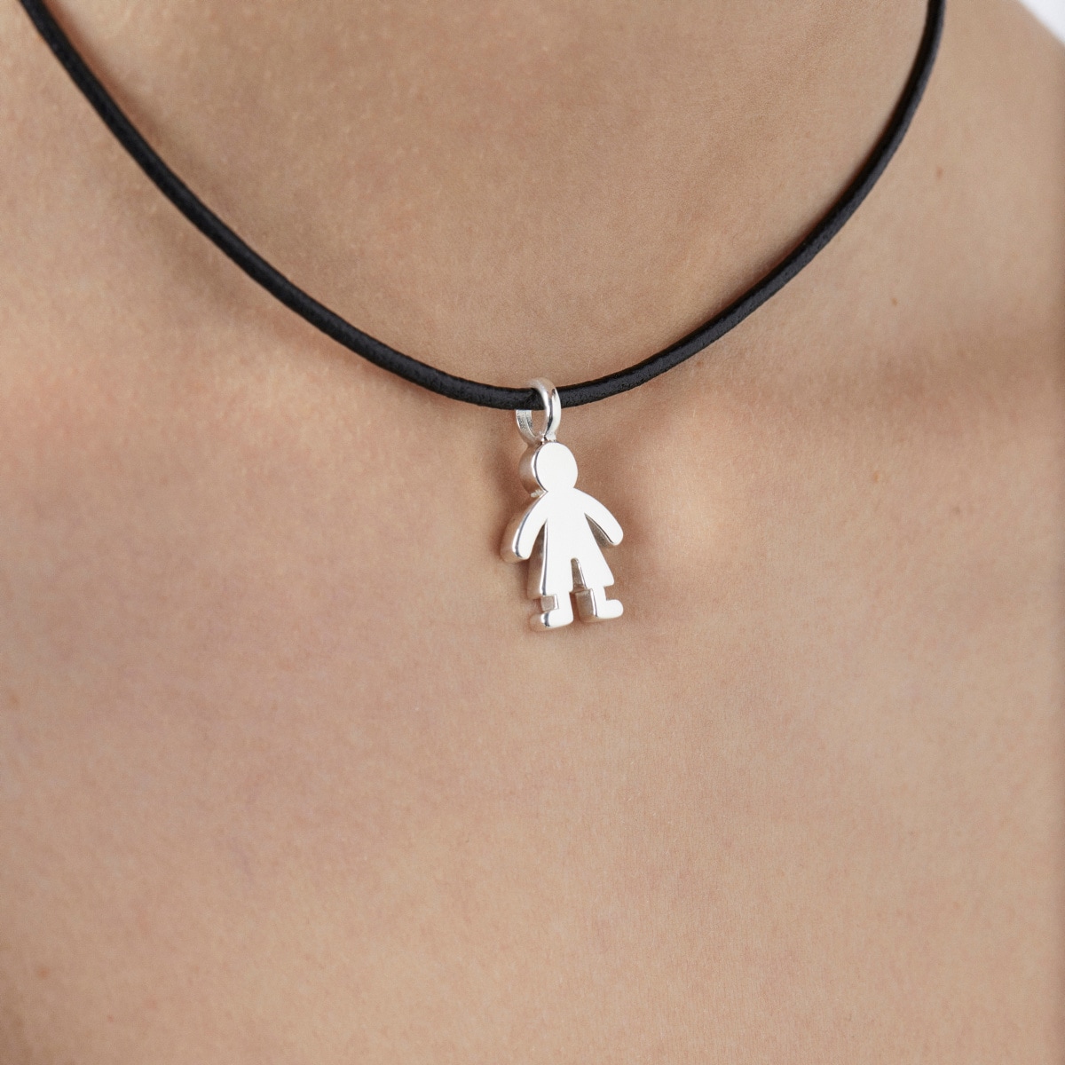 Silver Sweet Dolls boy Pendant