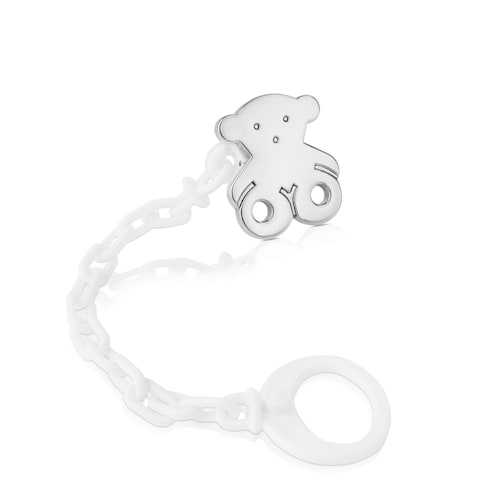 Chupetero oso pequeño de plata Sweet Dolls