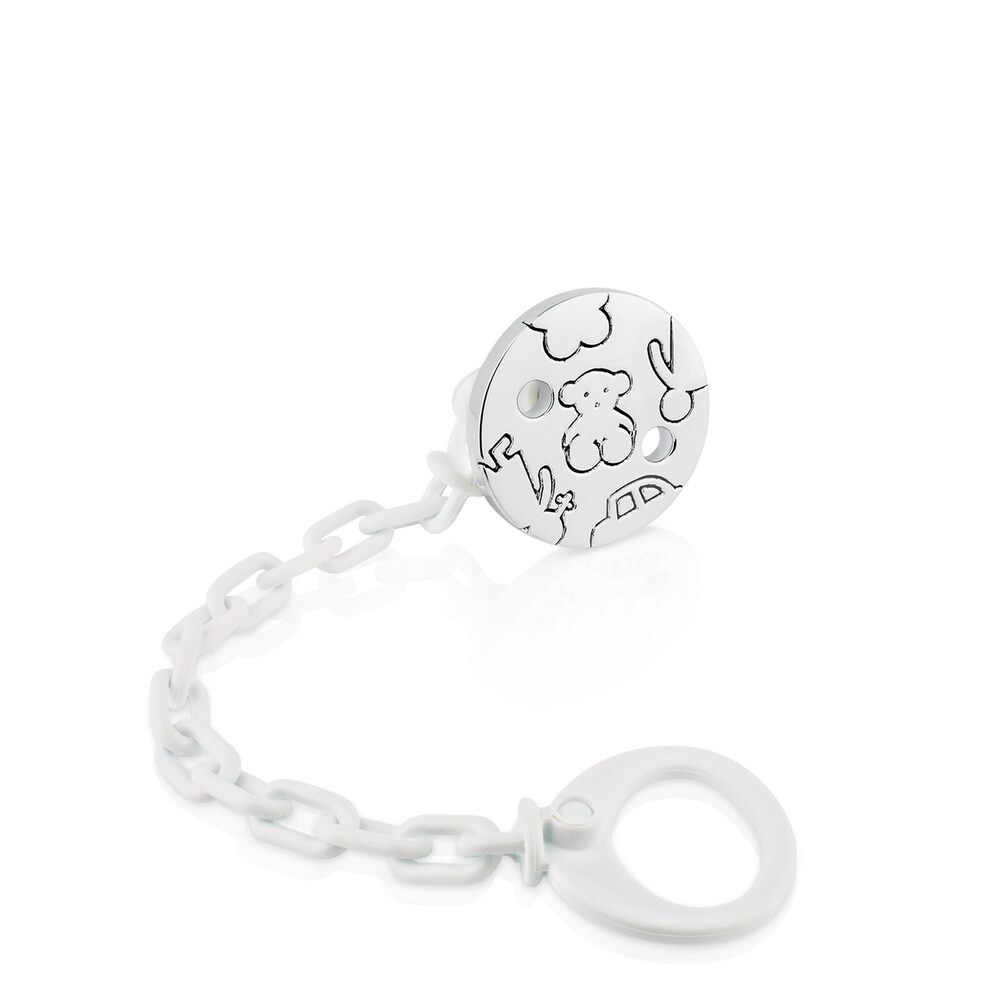 Strieborn&yacute; Pr&iacute;vesok na cuml&iacute;k s&nbsp;mal&yacute;m medved&iacute;kom Sweet Dolls