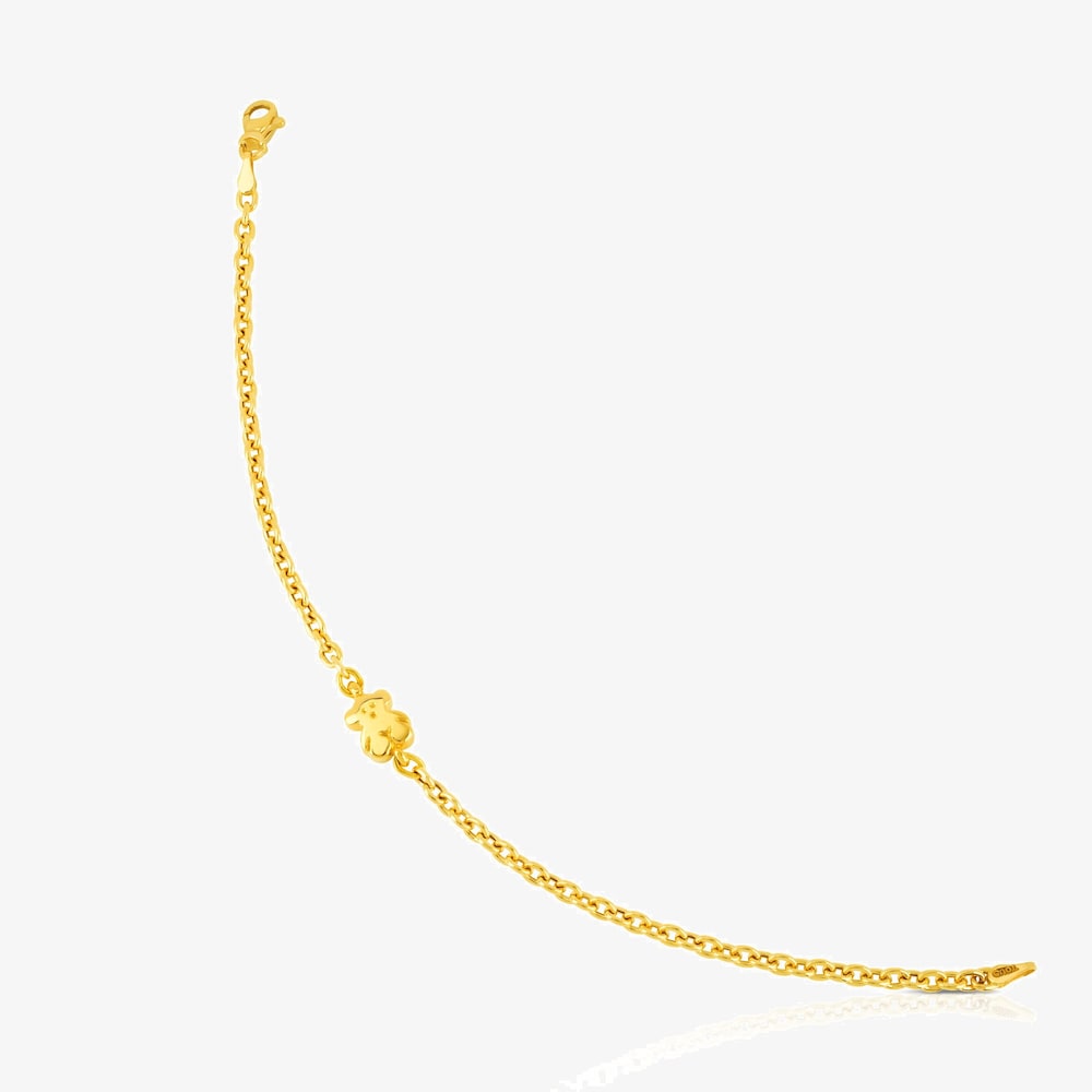 Pulsera cadena oso de oro Sweet Dolls