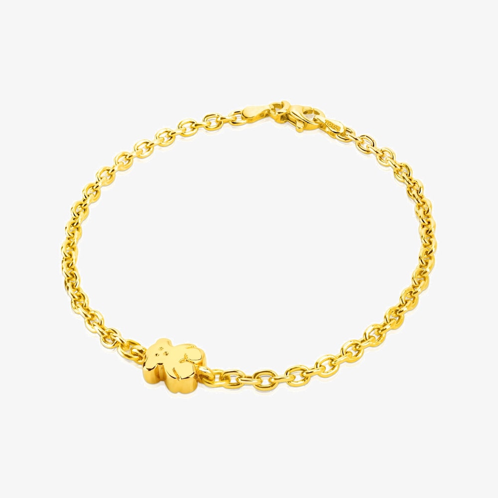 Pulsera cadena oso de oro Sweet Dolls