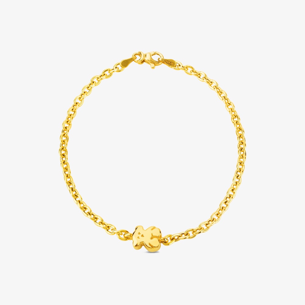 Pulsera cadena oso de oro Sweet Dolls
