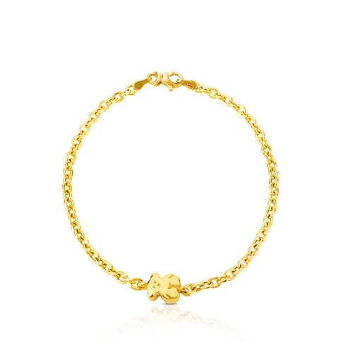 Pulsera cadena oso de oro Sweet Dolls