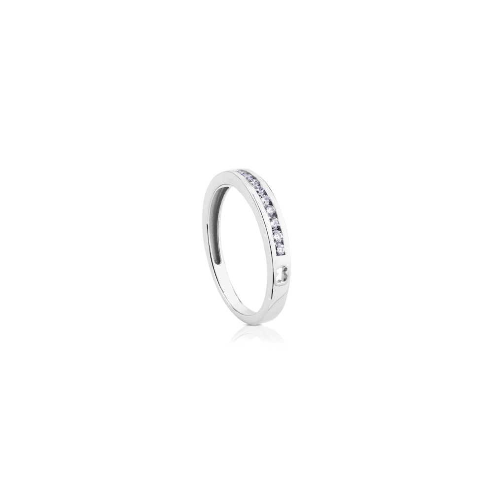 Anillo de oro blanco con diamantes Les Classiques image number 0