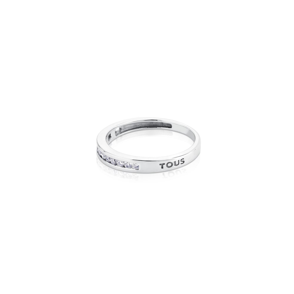Anillo de oro blanco con diamantes Les Classiques image number 1