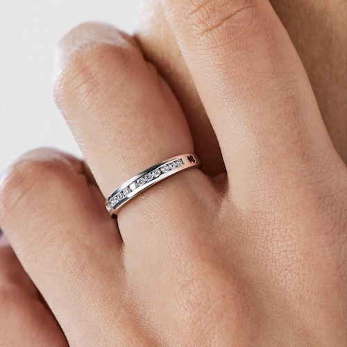 White Gold Les Classiques Ring with Diamond