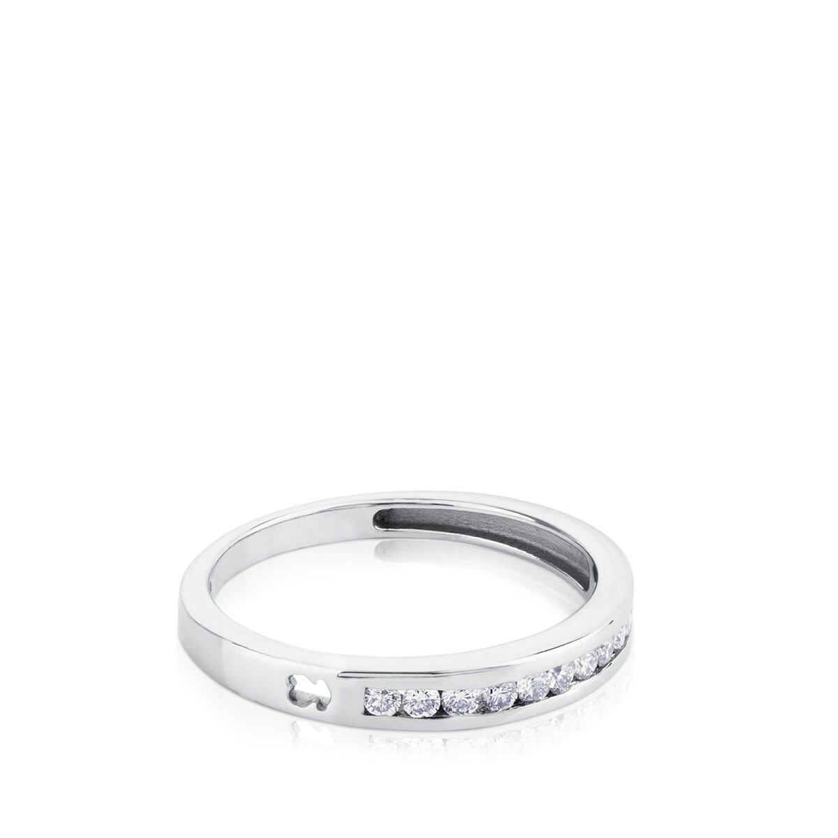 White Gold Les Classiques Ring with Diamond