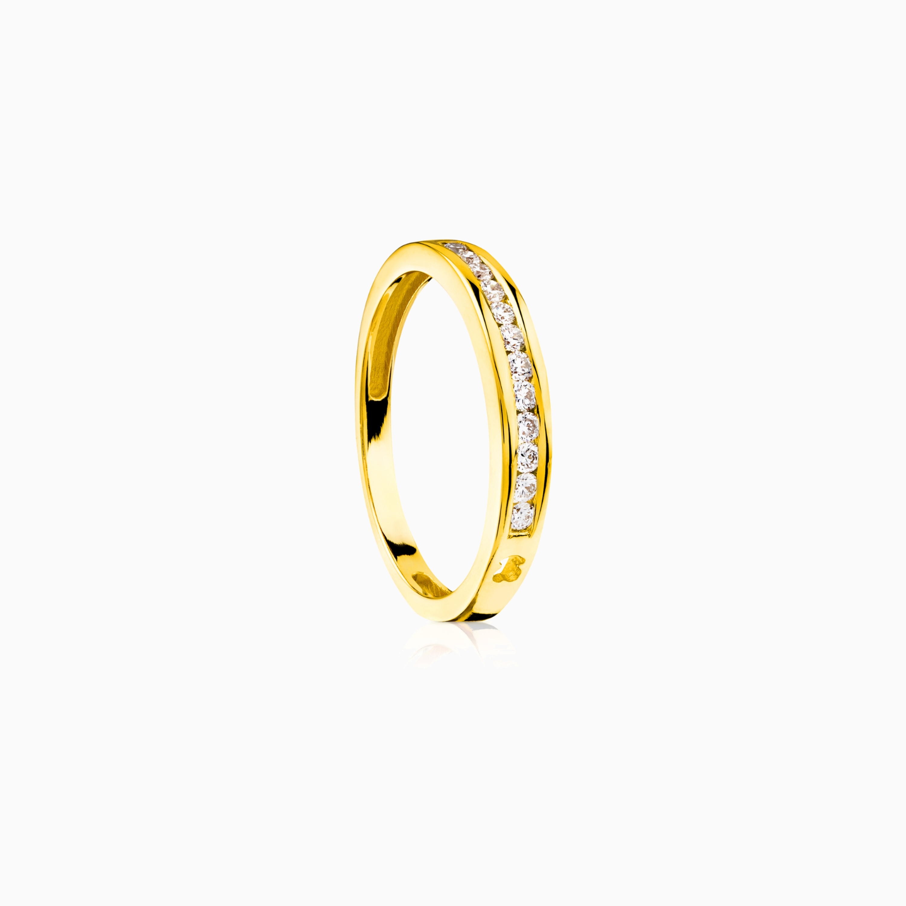 18K solid gold TOUS Diamond solitaire with