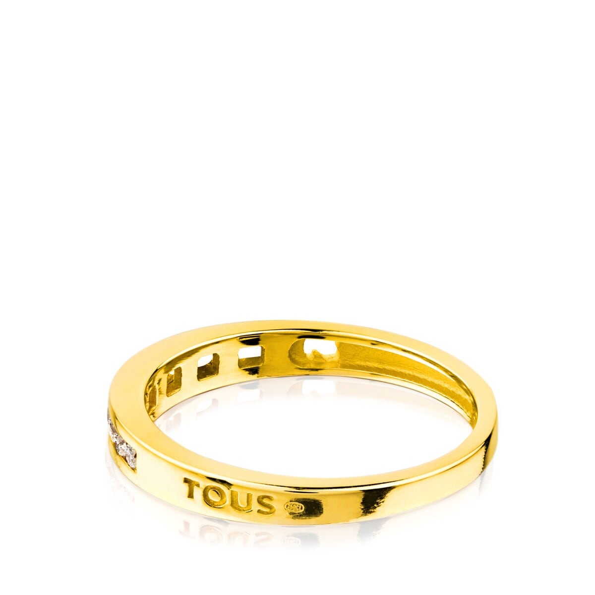 Gold TOUS Diamond solitaire with Diamond