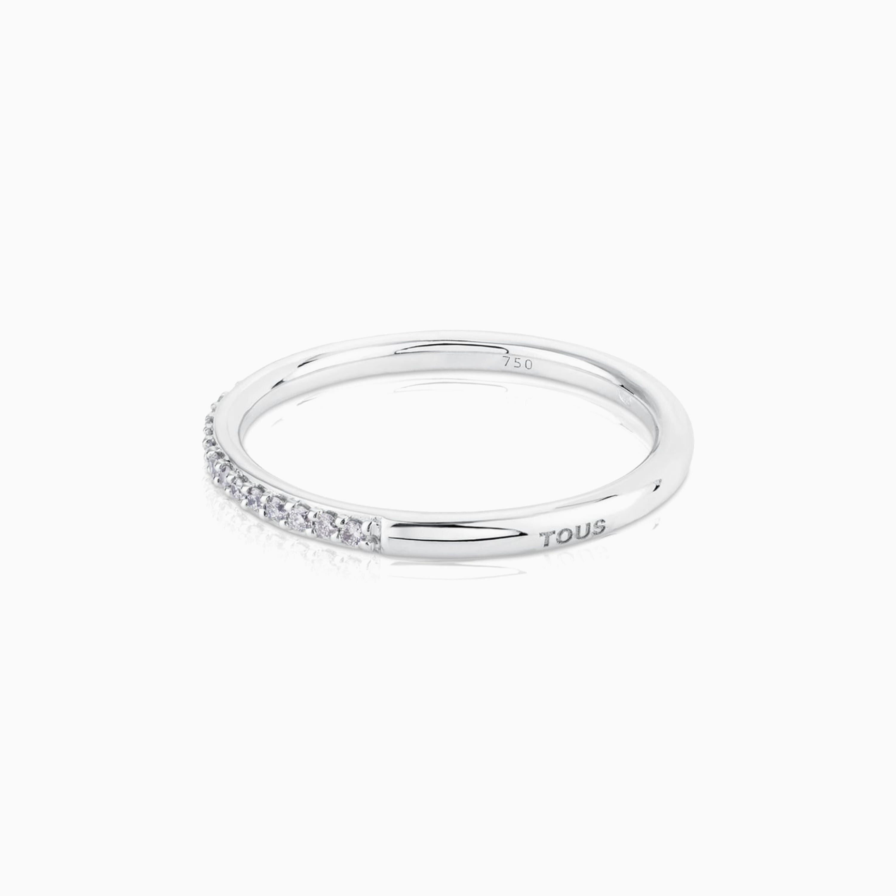 18K white gold Les Classiques Ring with Diamond