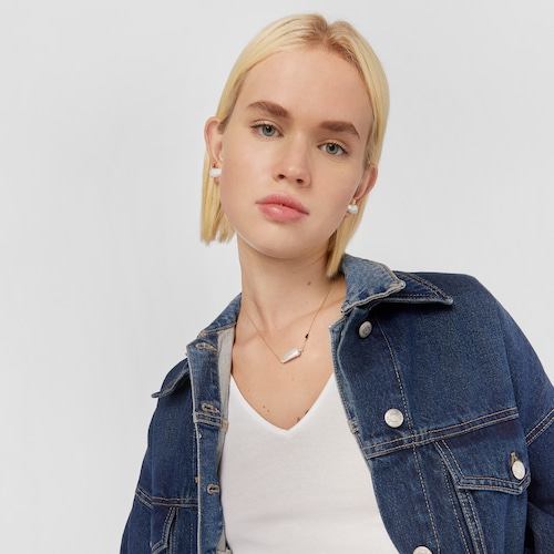 Collar con ba&ntilde;o de oro 18 kt sobre plata y perla TOUS Pearls