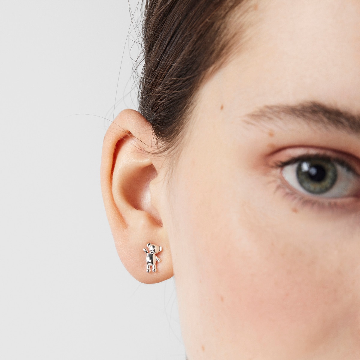 Pendientes de plata Teddy Bear