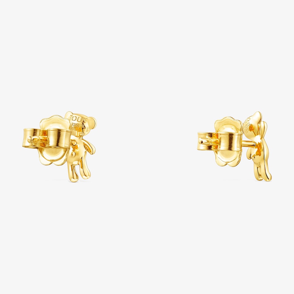 18K gold vermeil Teddy Bear Earrings