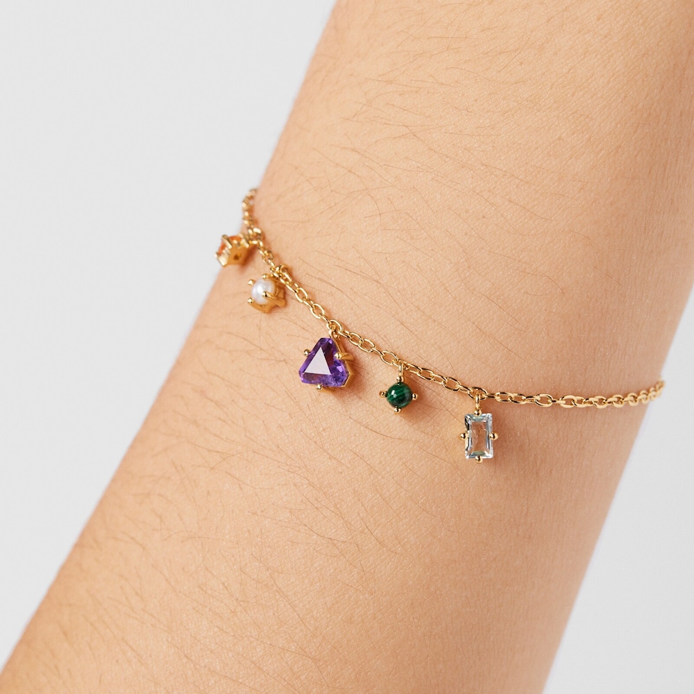 Pulseira TOUS Good Vibes em Prata vermeil e Pedras preciosas