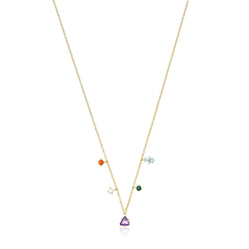 Collar TOUS Good Vibes con ba&ntilde;o de oro 18 kt sobre plata y gemas