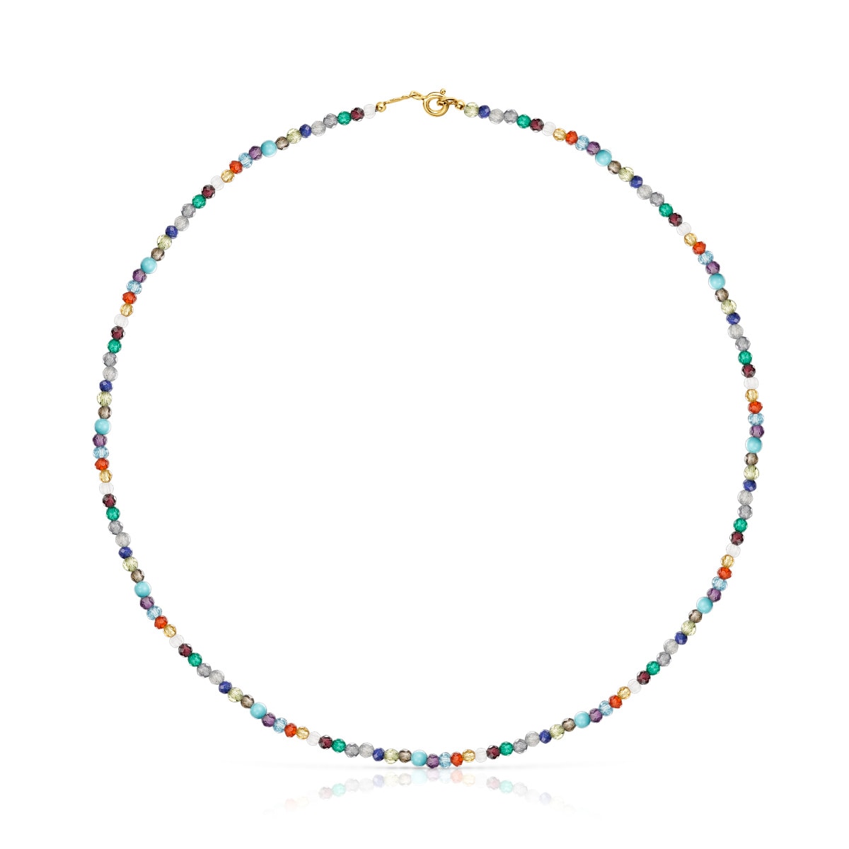 Gargantilla con baño de oro 18 kt sobre plata y gemas TOUS Good Vibes