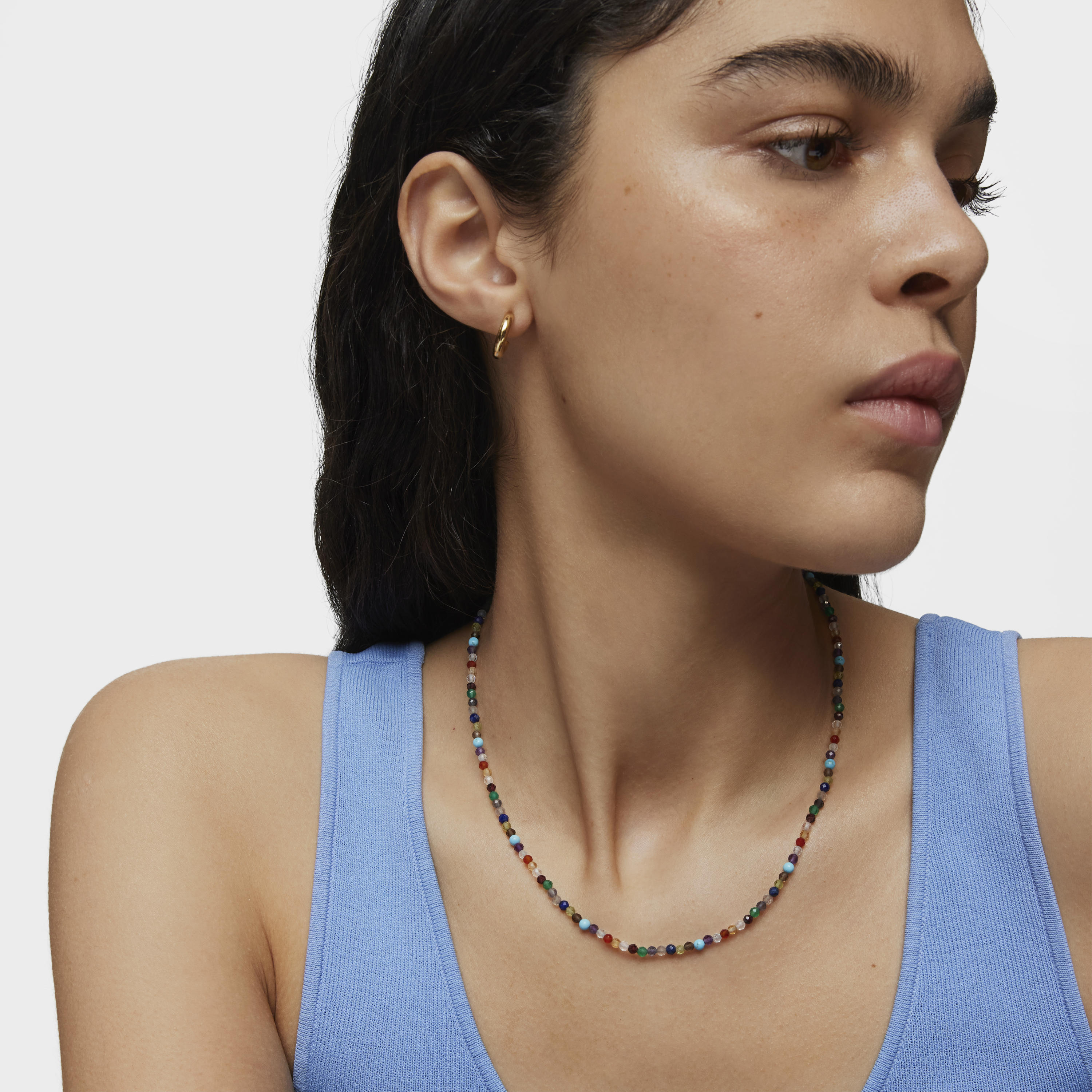 18K gold vermeil TOUS Good Vibes Choker with Gemstones