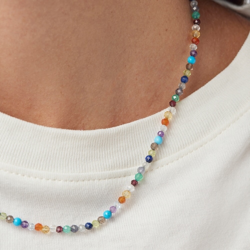 Silver Vermeil TOUS Good Vibes Choker with Gemstones