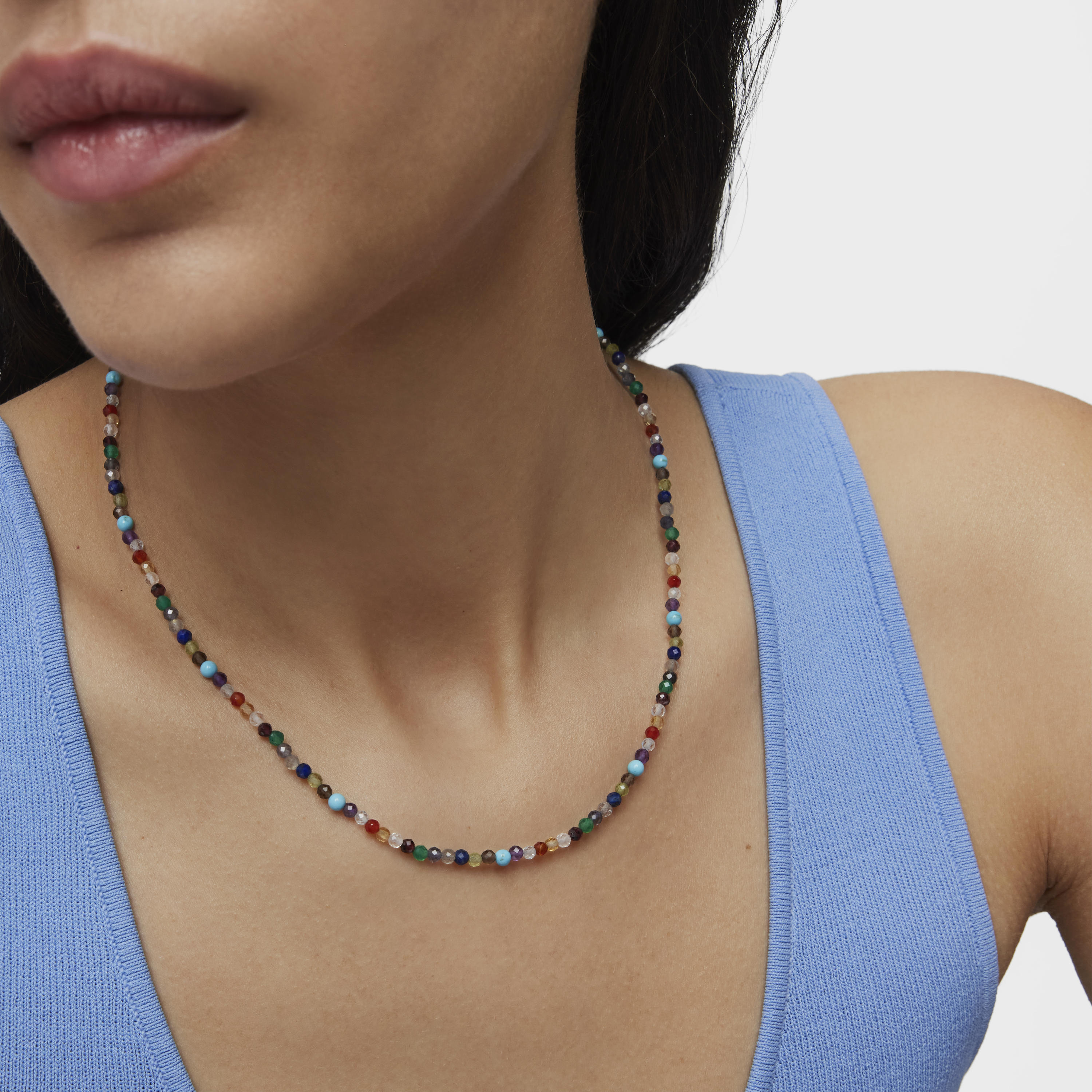 18K gold vermeil TOUS Good Vibes Choker with Gemstones